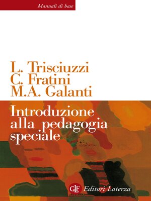 cover image of Introduzione alla pedagogia speciale